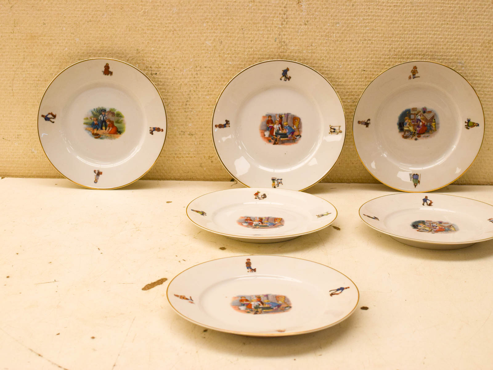 Alternative view of 6 stuks Jager porseleinen borden 51348