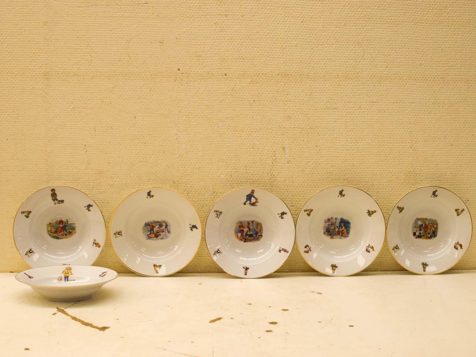 Alternative view of 6 stuks Jager porseleinen diepe borden 51352