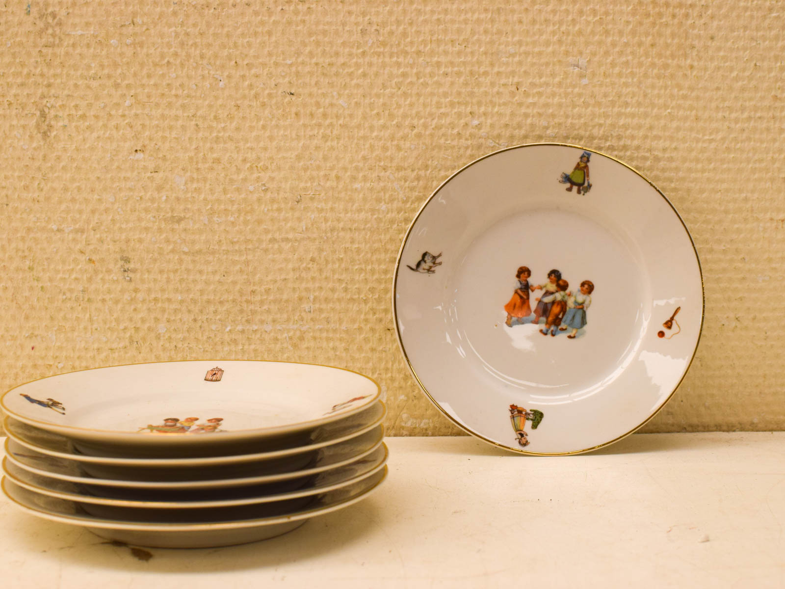 6 stuks Jager porseleinen schoteltjes 51355