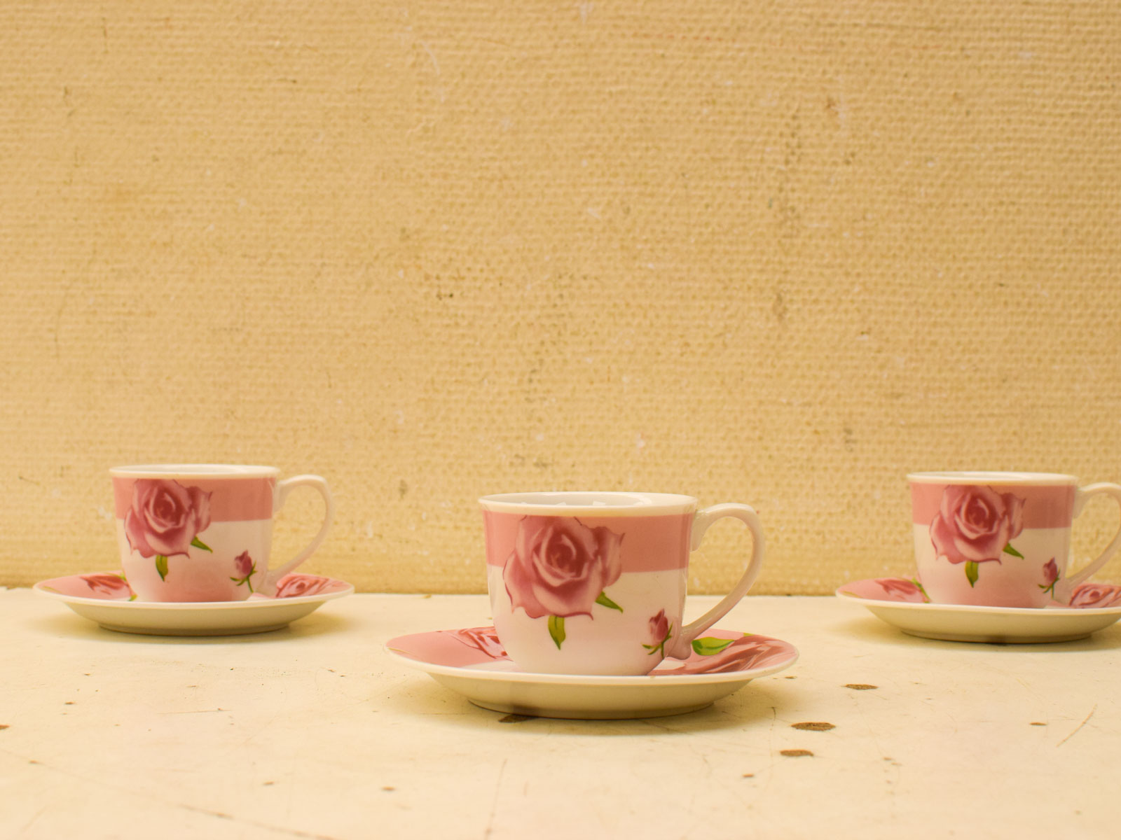 6 delig NPX Holland porseleinen kop en schotel 51369