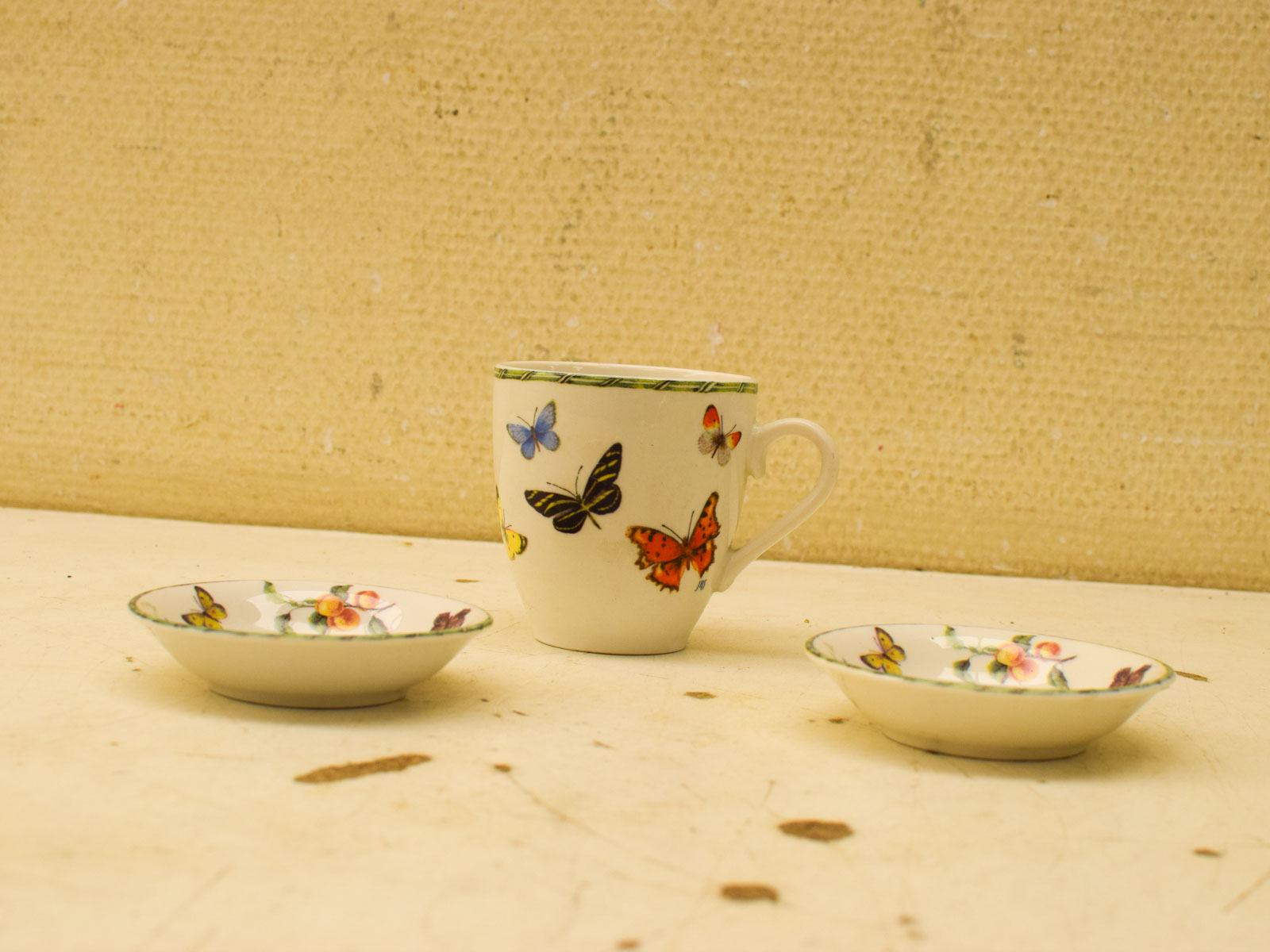 JBS Porseleinen kopje en 2 schaaltjes 51382