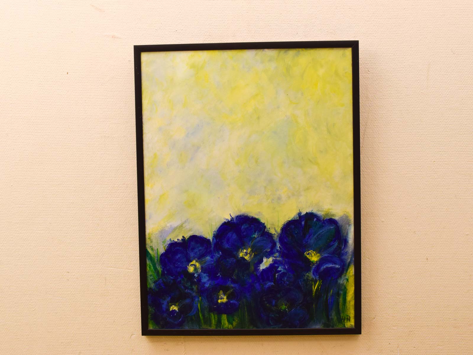 Schilderij Bloemen ondertekend H.N 51534