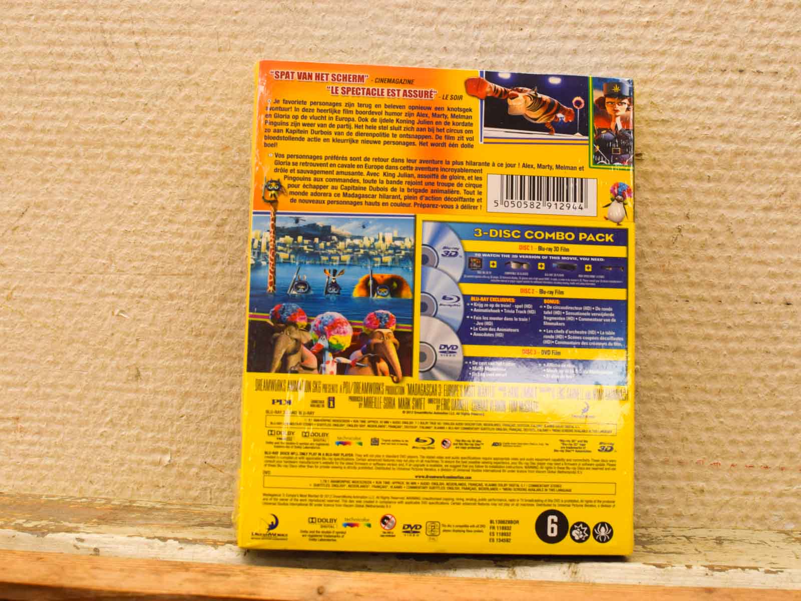 Alternative view of Blu-ray 3D dvd Madagascar 3 51535