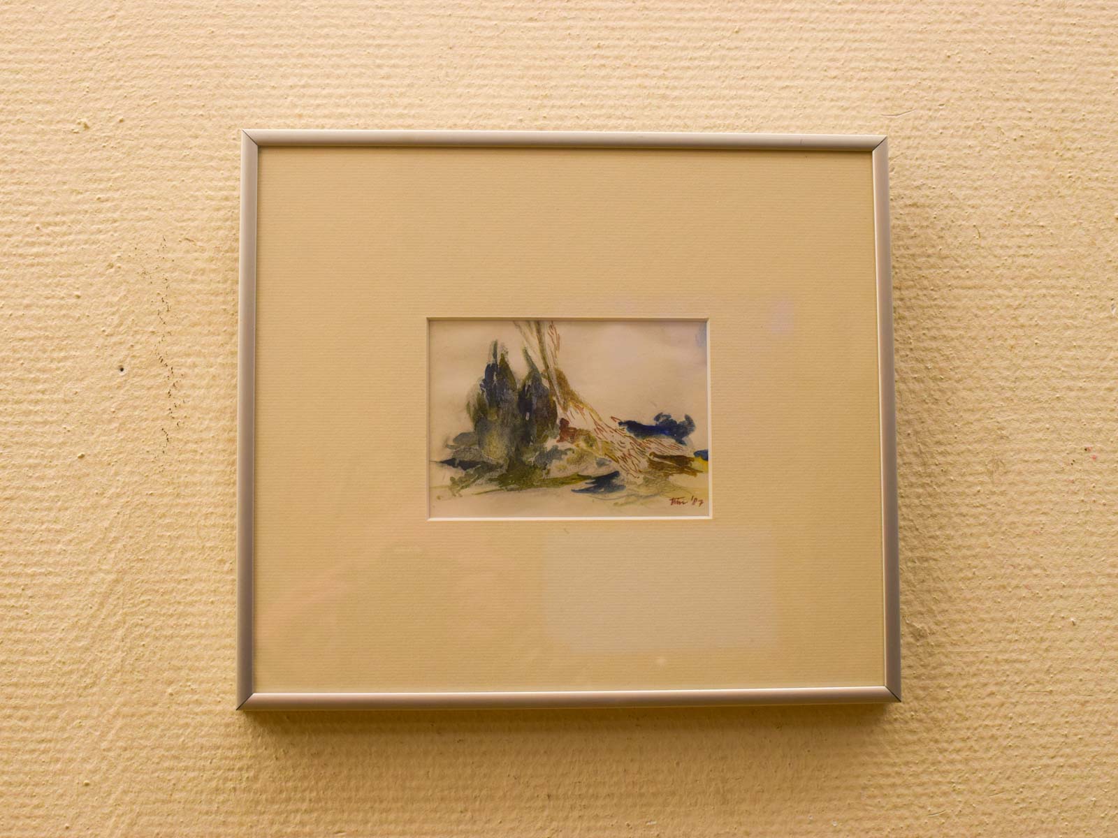 Ingelijst Aquarel schilderij 51565