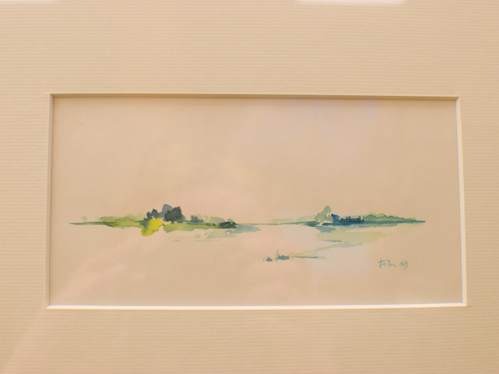 Alternative view of Ingelijst Aqurel schilderij 51578