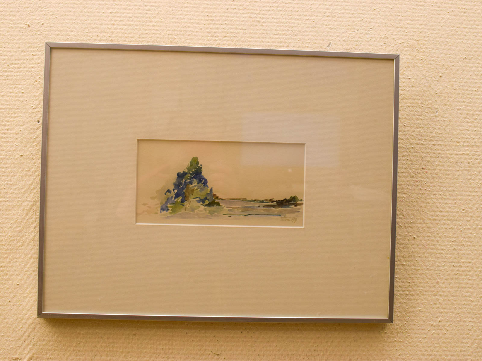 Ingelijst Aquarel schilderij 51589