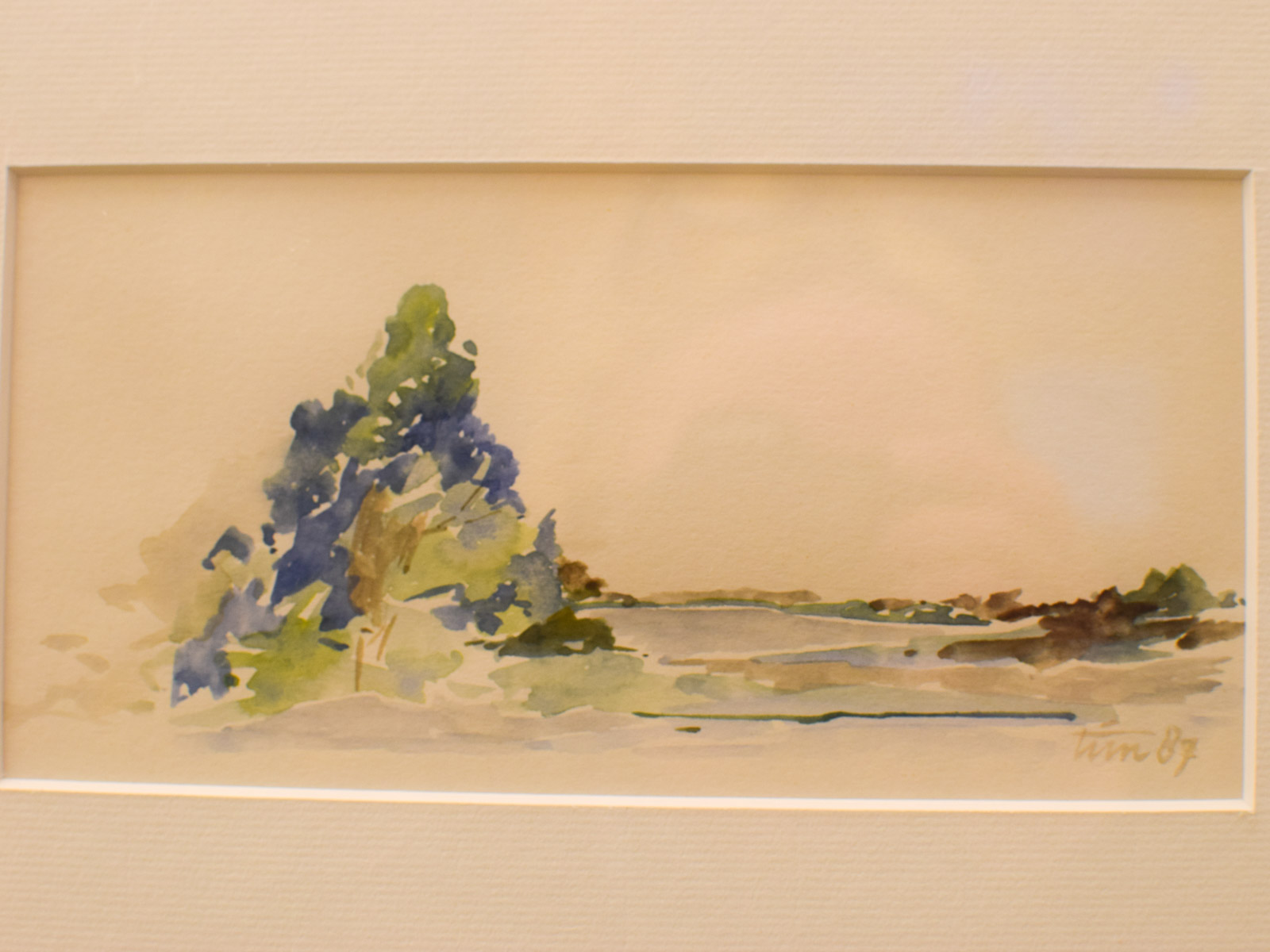 Alternative view of Ingelijst Aquarel schilderij 51589