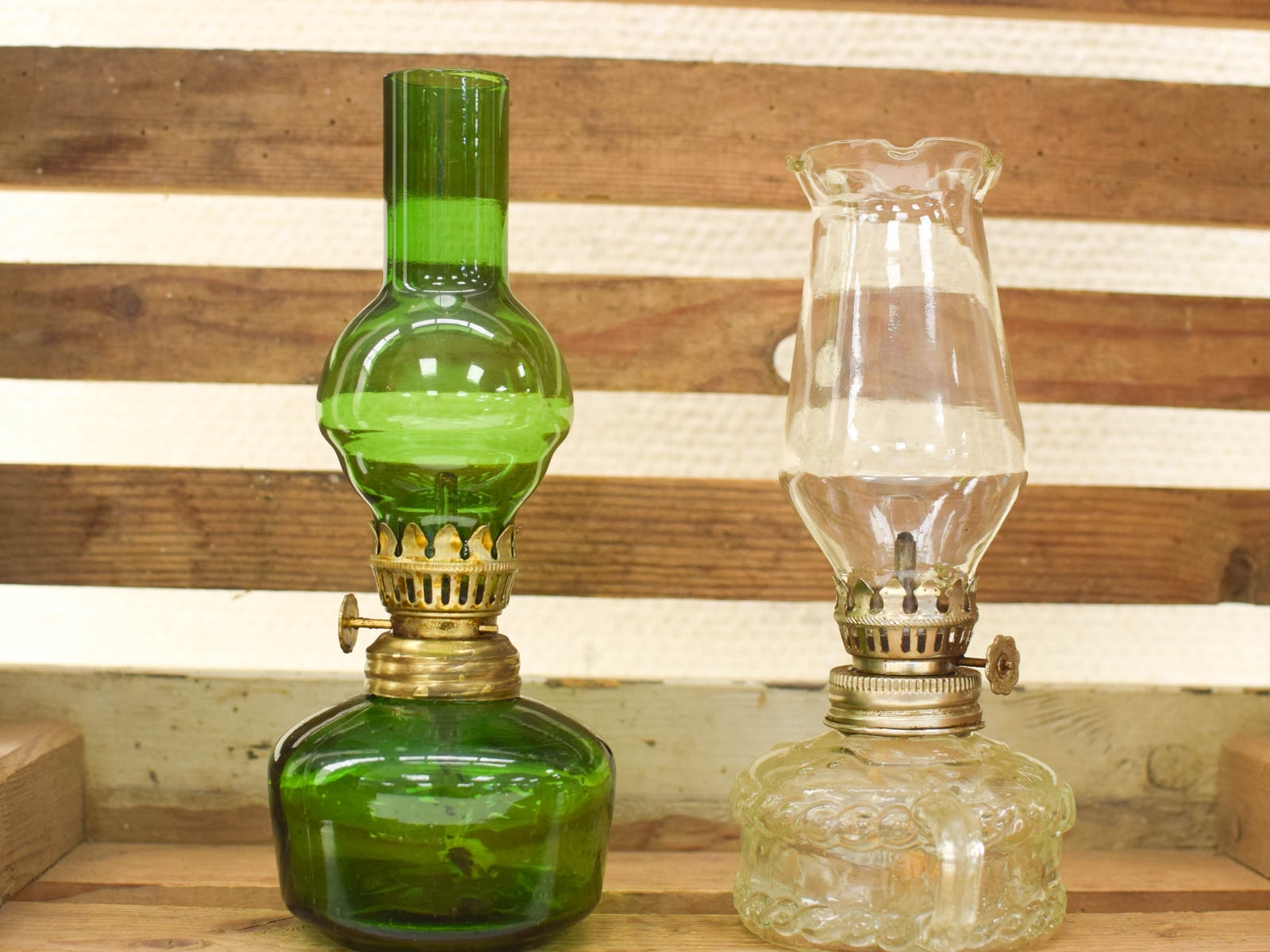 Alternative view of 2 stuks Glazen olielampjes 51693