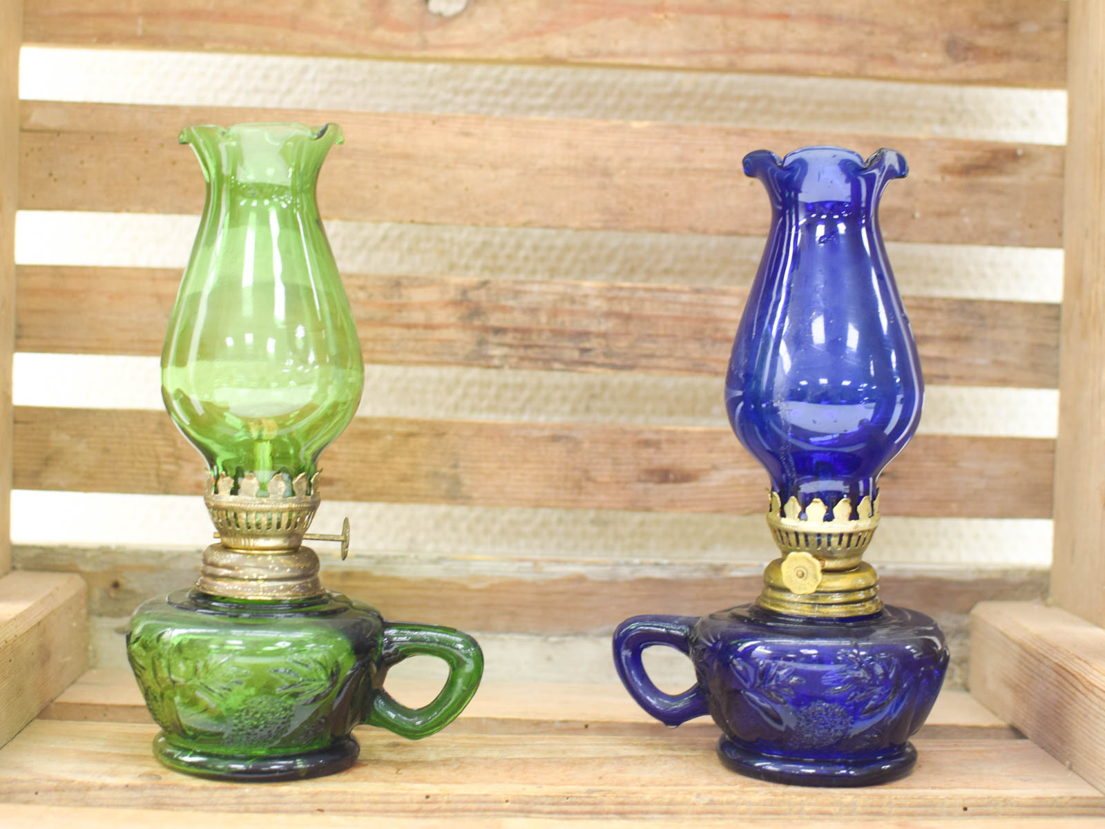 2 stuks Glazen Olielampjes 51711