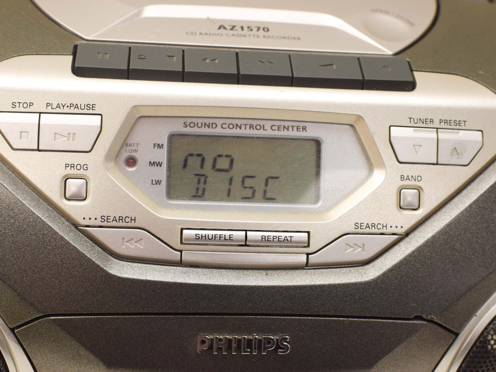 Alternative view of Philips Draagbare radio,cd.cassette recorder 52002
