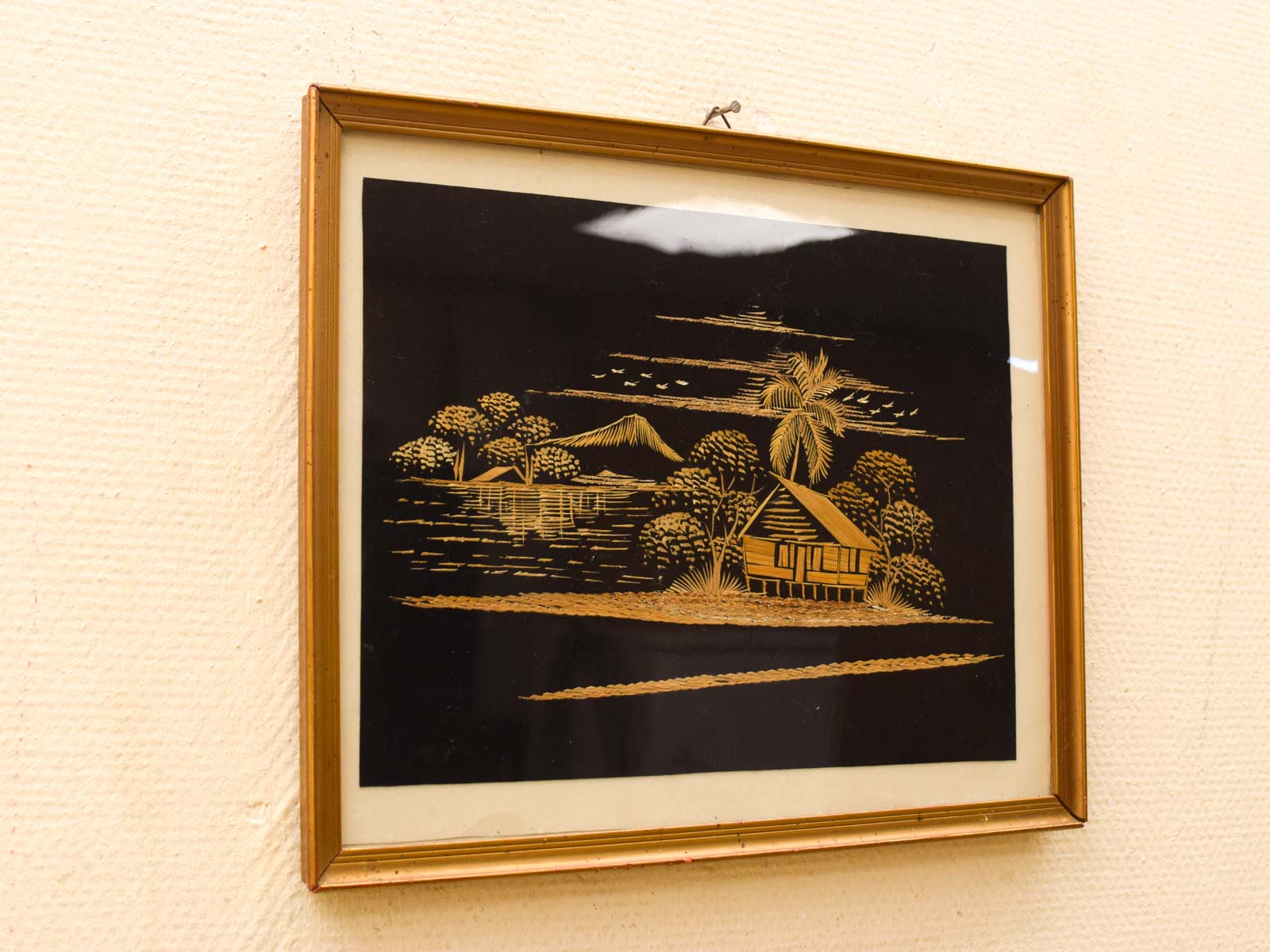 Alternative view of Indonesische riet schilderij 52385
