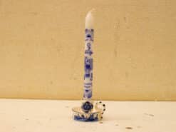 Delft Blauw porseleinen kandelaar met kaars 52575