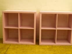 2 stuks roze 4 vakken kasten 52604