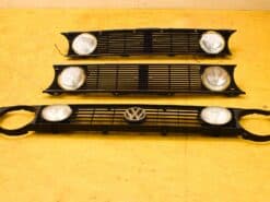 3 stuks zwarte kunststof radiatorgrilles 53495