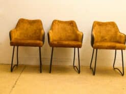 3 stuks eetkamerstoelen met armleuningen 54143